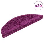Covorașe scară 20 buc Violet 56x17x3 cm GartenMobel Dekor