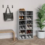 Pantofar, gri sonoma, 54x34x100,5 cm, lemn compozit GartenMobel Dekor