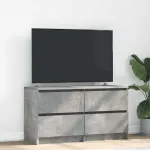 Comodă TV, gri beton, 100x35x54 cm, lemn prelucrat GartenMobel Dekor