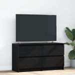 Dulap TV, negru, 100x35x54 cm, lemn prelucrat GartenMobel Dekor