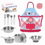 Set accesorii bucatarie pentru copii, sort, vase si ustensile de gatit, 12 elemente MultiMark GlobalProd
