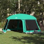 Cort piscină cu pereți detașabili cu acoperiș&plasă Verde mare GartenMobel Dekor