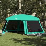 Cort piscină cu pereți detașabili cu acoperiș&plasă Verde mare GartenMobel Dekor