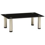 Suport TV, negru, 40 x 35 x 17 cm, sticlă securizată GartenMobel Dekor