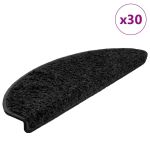 Covorașe scară 30 buc Negru 65x21x4 cm GartenMobel Dekor