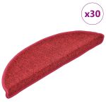 Covorașe scară 30 buc Roșu Bordeaux 56x17x3 cm GartenMobel Dekor