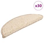 Covorașe scară 30 buc crem 56x17x3 cm GartenMobel Dekor