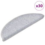 Covorașe scară 30 buc gri deschis 56x17x3 cm GartenMobel Dekor