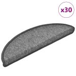 Covorașe scară 30 buc gri închis 56x17x3 cm GartenMobel Dekor