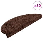 Covorașe scară 30 buc maro 65x21x4 cm GartenMobel Dekor