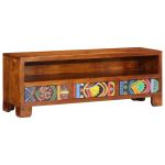 Dulap TV multicolor 110x30x40 din lemn masiv de salcam GartenMobel Dekor