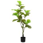 Ficus artificial 30 de frunze 125 cm verde GartenMobel Dekor