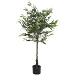 Ficus artificial 480 de frunze 130 cm verde GartenMobel Dekor