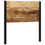 Tăblie de pat 100 cm lemn masiv de mango și fier GartenMobel Dekor