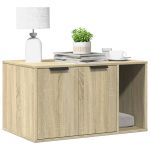 Cutie litieră pisici stejar sonoma 80x50x45 cm lemn prelucrat GartenMobel Dekor