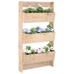 Jardinieră de perete cu 3 niveluri 60x18,5x110 cm lemn pin GartenMobel Dekor