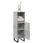 Dulap de baie, gri beton, 30x30x100 cm, lemn prelucrat GartenMobel Dekor