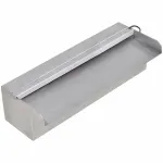 Fântână piscină dreptunghiulară LED-uri 30 cm oțel inoxidabil GartenMobel Dekor