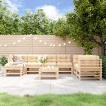 Set mobilier de grădină din 8 piese, lemn masiv de pin GartenMobel Dekor