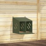 Cuibă pentru pui cu 2 compartimente, metal verde măsline GartenMobel Dekor
