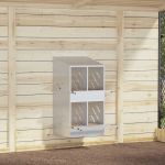 Cutie cuibar pentru pui cu 4 compartimente argintiu galvanizat GartenMobel Dekor
