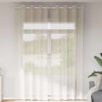 Perdele Voile cu Oelii 2 buc Crem 140x260 cm GartenMobel Dekor