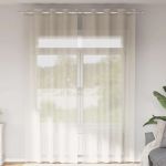 Perdele Voile cu Oelii 2 buc Crem 140x300 cm GartenMobel Dekor