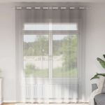 Perdele Voile cu Oelii 2 buc Gri deschis 140x300 cm GartenMobel Dekor