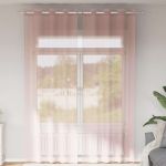 Perdele Voile cu Oelii 2 buc Roz deschis 140x260 cm GartenMobel Dekor