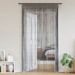 Perdele șir 2 buc Antracit 140x250 cm GartenMobel Dekor