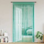 Perdele șir 2 buc Turcoaz 140x250 cm GartenMobel Dekor