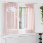 Perdele Voile cu Bucle 2 buc Roz 140x175 cm GartenMobel Dekor
