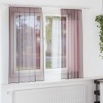 Perdele Voile cu Bucle 2 buc Violet 140x175 cm GartenMobel Dekor