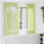 Perdele din voile cu tablă 2 buc Verde măr GartenMobel Dekor
