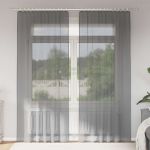 Perdele voal cu bucle 2 buc Gri închis 140x225 cm GartenMobel Dekor
