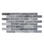 Panou decorativ, PVC, model caramida 3D, nuante gri inchis, 96x48.5 cm GartenVIP DiyLine