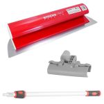 Set gletiera profesionala, inox, 60 cm x 0.3 mm, suport, maner prelungitor, Strend Pro GartenVIP DiyLine