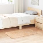 Covor Shaggy Bej 60x100 cm Poliester GartenMobel Dekor