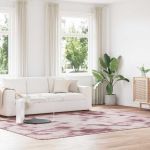 Covor Shaggy Roz praf 240x340 cm poliester GartenMobel Dekor