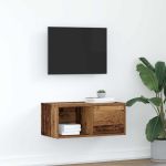 Dulap TV Lemn vechi 60x31x25,5 cm Lemn prelucrat GartenMobel Dekor