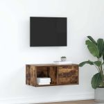 Dulap TV stejar afumat 60x31x25,5 cm din lemn de prelucrare GartenMobel Dekor