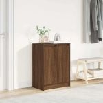 Dulap Pantofi Stejar maro 57x34x76 cm Lemn prelucrat GartenMobel Dekor