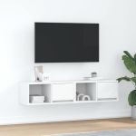 Dulapuri TV 2 buc Alb 60x31x25,5 cm Lemn prelucrat GartenMobel Dekor