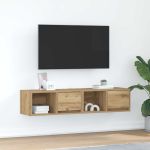 Dulapuri TV 2 buc Stejar Artisan 60x31x25,5 cm Lemn prelucrat GartenMobel Dekor