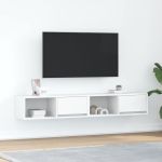 Dulapuri TV 2 buc Alb 80x31x25,5 cm Lemn prelucrat GartenMobel Dekor