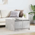 Masuta de cafea cu sertare Gri beton 70,5x70x40 cm GartenMobel Dekor