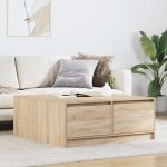 Masuta de cafea cu sertare Stejar Sonoma 100x100x40 cm GartenMobel Dekor