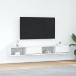 Dulapuri TV 2 buc Alb 100x31x25,5 cm Lemn prelucrat GartenMobel Dekor