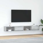 Dulapuri TV 2 buc Gri Sonoma 100x31x25,5 cm Lemn prelucrat GartenMobel Dekor