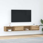 Dulapuri TV 2 buc Stejar Artisan 100x31x25,5 cm Lemn prelucrat GartenMobel Dekor